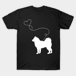 dog cute alaskan malamute heart T-Shirt